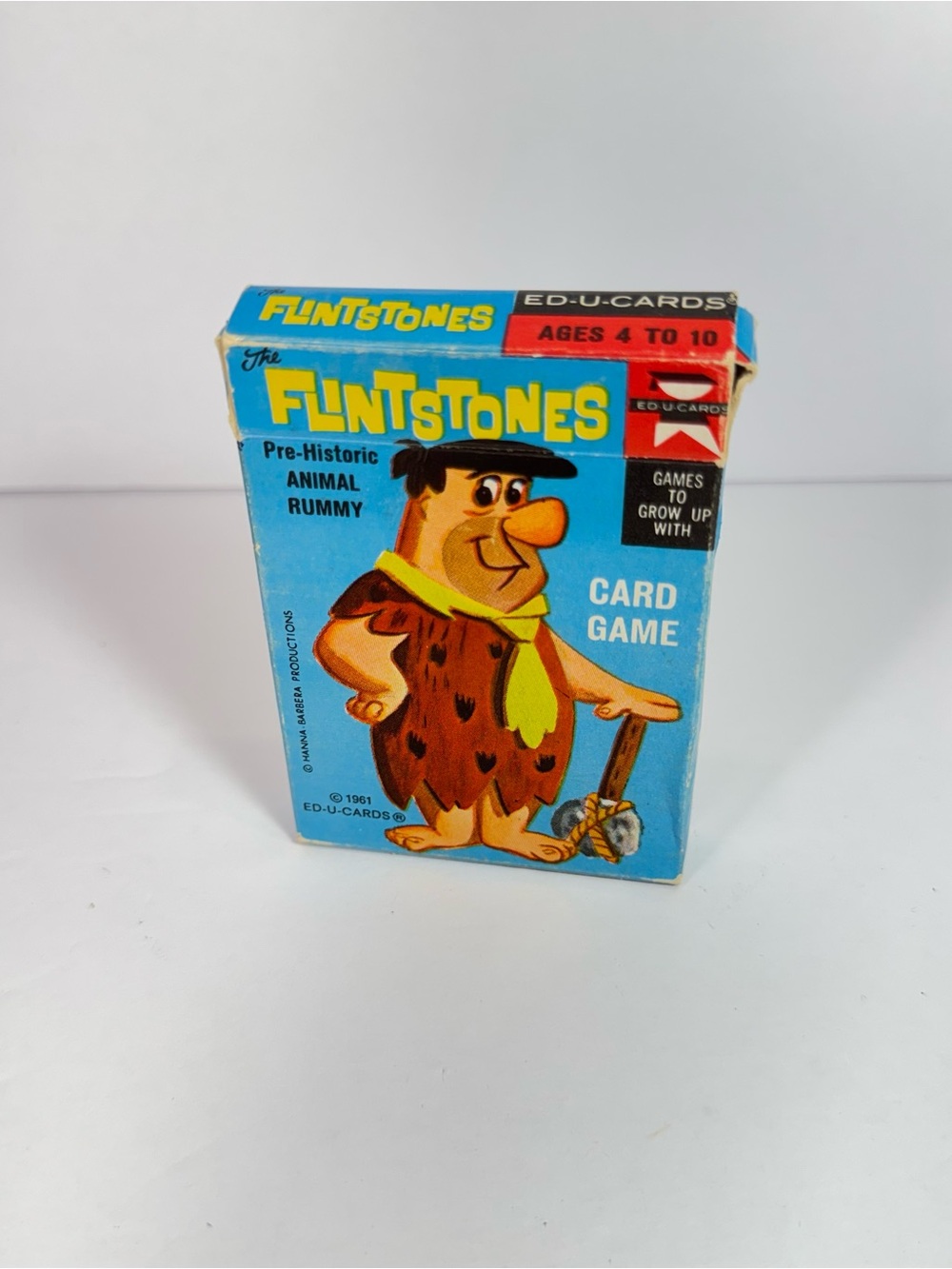 Vintage The Flintstones Animal Rummy Card Game 1961 complete pristine condition
